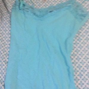 Sexy light blue cami lace